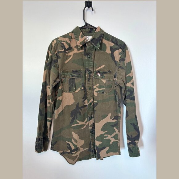 Duck Bay Other - Vtg Duck Bay Camo Hunting Shirt - Men’s S – Mallard Duck, 100% Cotton - Y2K/90s